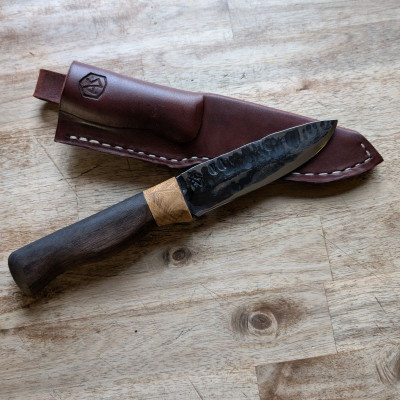 Outdoormesser mit Klinge aus Geschützrohr des PzKwVI- Tiger aus dem 2WK