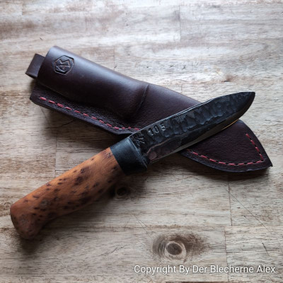 Outdoormesser mit Klinge aus einer 105er Haubitze des 1WK