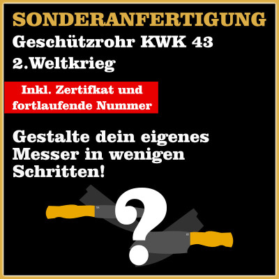 Sonderanfertigung aus Geschützrohr KWK 43 2ter Weltkrieg