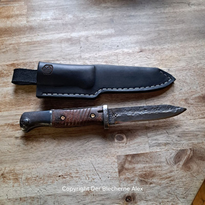 Jagd-/Outdoormesser aus altem Bajonett K98 Nr. 17