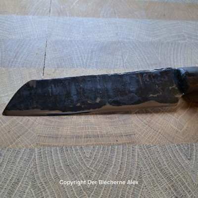 Küchenmesser/ Beil mit Mammutknochen-Griff