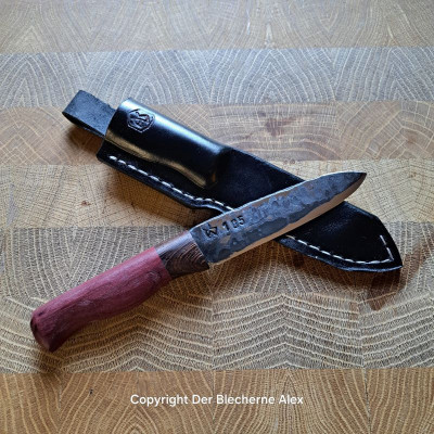 Outdoormesser mit Klinge aus einer 105er Haubitze des 1WK