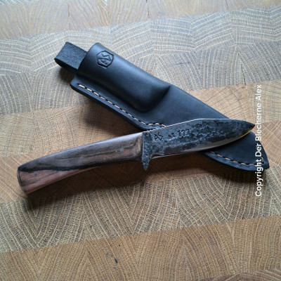 Outdoormesser mit Klinge HE 177 mit Ebenholz