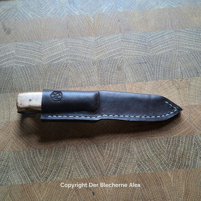 Outdoormesser mit Klinge HE 177 mit Maserbirke