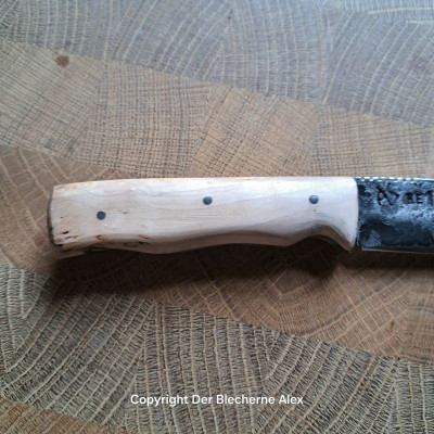Outdoormesser mit Klinge HE 177 mit Maserbirke