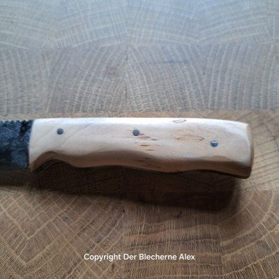 Outdoormesser mit Klinge HE 177 mit Maserbirke