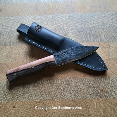Outdoormesser mit Klinge HE 177 mit Ebenholz