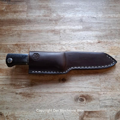 Jagd-/Outdoormesser aus altem Bajonett mit Mooreiche Nr. 12