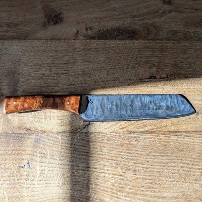 Küchenmesser aus Kohlenstoffstahl 1.2003 mit Marokkanischer Thujaknolle