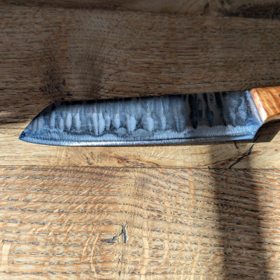 Küchenmesser aus Kohlenstoffstahl 1.2003 mit Marokkanischer Thujaknolle