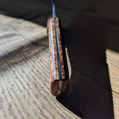 Küchenmesser aus Kohlenstoffstahl 1.2003 mit Marokkanischer Thujaknolle