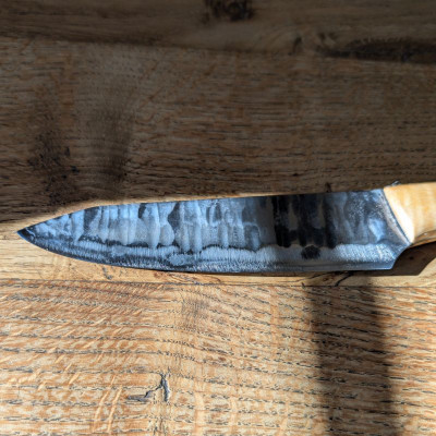 Küchenmesser aus Kohlenstoffstahl 1.2003 mit Riegelahorn