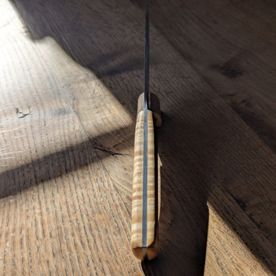 Küchenmesser aus Kohlenstoffstahl 1.2003 mit Riegelahorn