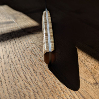 Küchenmesser aus Kohlenstoffstahl 1.2003 mit Riegelahorn