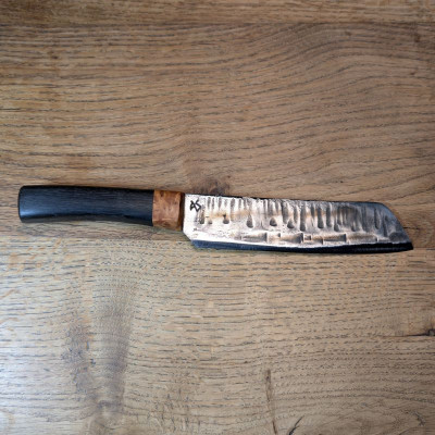 Küchenmesser aus 1.2235 mit Flusseiche
