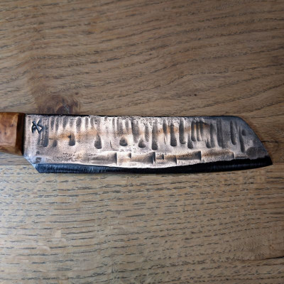 Küchenmesser aus 1.2235 mit Flusseiche