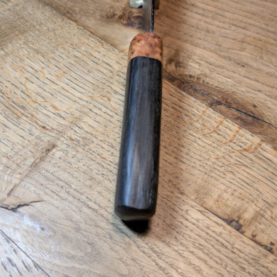 Küchenmesser aus 1.2235 mit Flusseiche