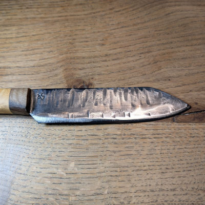 Küchenmesser aus 1.2235 mit Maser-Robinie