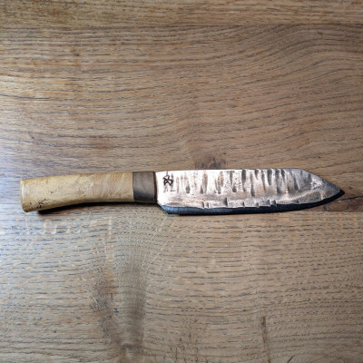 Küchenmesser aus 1.2235 mit Maser-Robinie