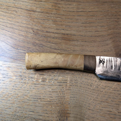 Küchenmesser aus 1.2235 mit Maser-Robinie