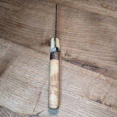 Küchenmesser aus 1.2235 mit Maser-Robinie