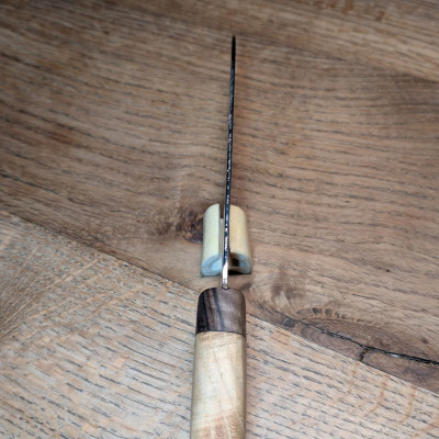 Küchenmesser aus 1.2235 mit Maser-Robinie