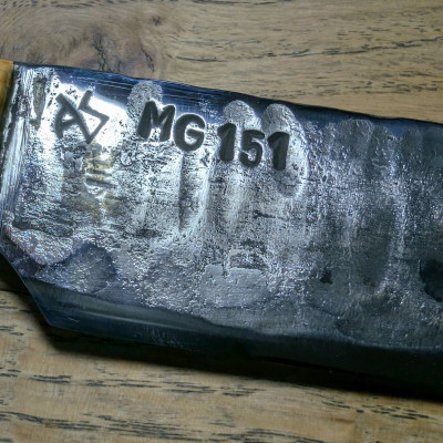 Absolutes Küchenmesser Unikat mit Eiszeitgriff