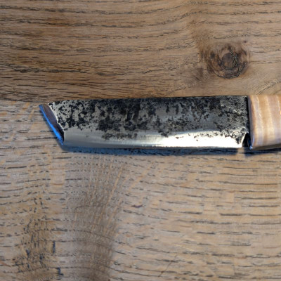 Allzweck oder Outdoormesser Tanto mit Riegelahorn