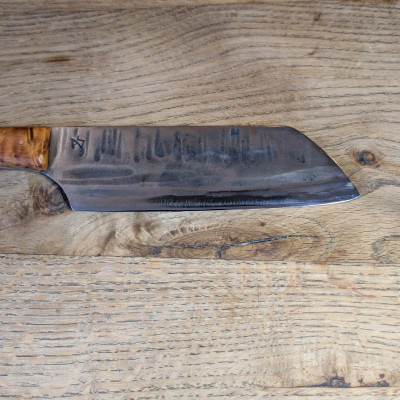 Küchenmesser Küchenbeil aus Wolframstahl mit marokkanischer Thujaknolle