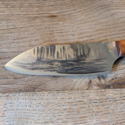 Küchenmesser Küchenbeil aus Wolframstahl mit marokkanischer Thujaknolle