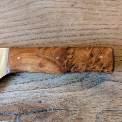 Küchenmesser Küchenbeil aus Wolframstahl mit marokkanischer Thujaknolle