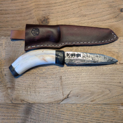 Allzweck/Outdoormesser PAK 3,7cm 2WK mit Warzenschweinhauer und Kamelsohle