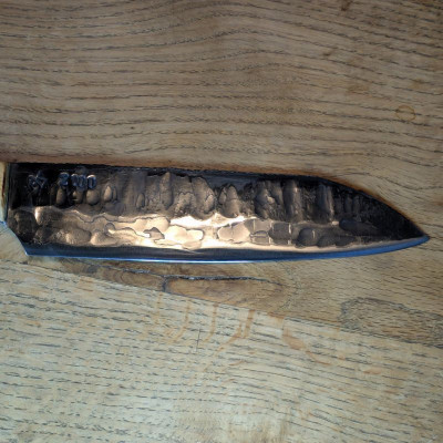 Küchenmesser Panzerhaubitze 2000 mit Maserrobinie