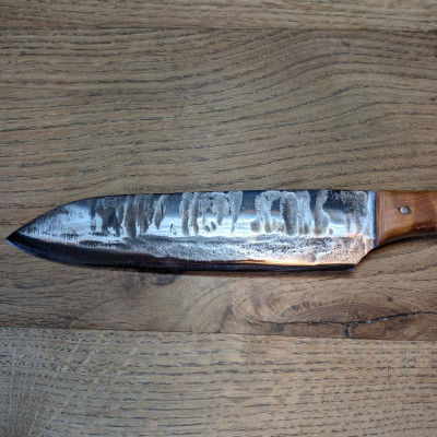 Küchenmesser 1.2235 mit marokkanischer Thujaknolle