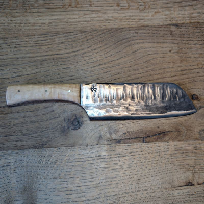 Küchenmesser Wolframstahl 1.2419 mit Riegelahorn