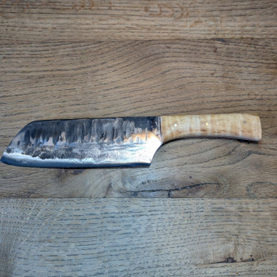 Küchenmesser Wolframstahl 1.2419 mit Riegelahorn