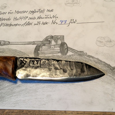Allzweckmesser Königstiger 2WK mit Flusseiche