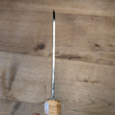 Küchenmesser/ Küchenbeil/ Grillbeil mit stabilisierter Flusseiche