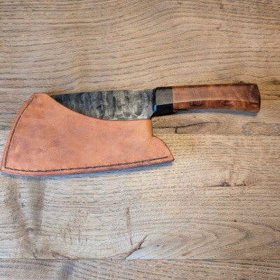 Küchenmesser/ Küchenbeil/ Grillbeil mit marokkanischer Thujaknolle