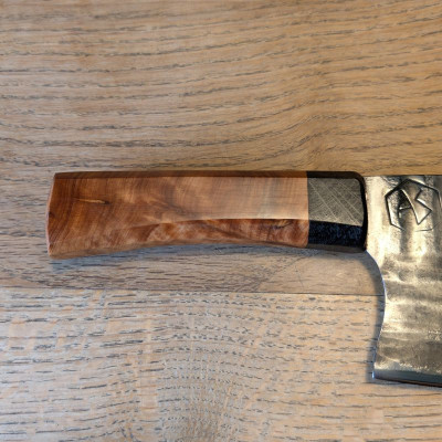 Küchenmesser/ Küchenbeil/ Grillbeil mit marokkanischer Thujaknolle