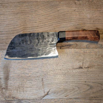 Küchenmesser/ Küchenbeil/ Grillbeil mit marokkanischer Thujaknolle