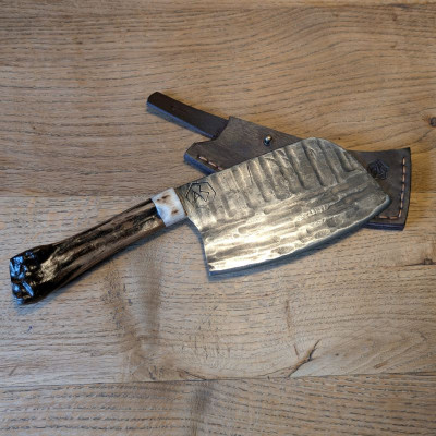 Das Mammut Beil Küchenmesser/ Küchenbeil/ Grillbeil mit Mammut- Rippe