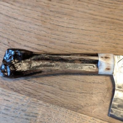 Das Mammut Beil Küchenmesser/ Küchenbeil/ Grillbeil mit Mammut- Rippe