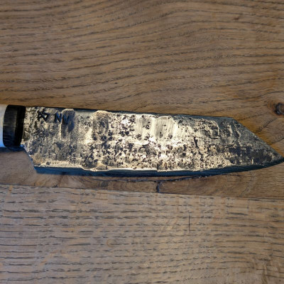 Küchenmesser Nebelwerfer und Hirschgeweih