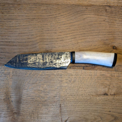 Küchenmesser Nebelwerfer und Hirschgeweih