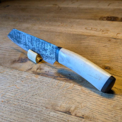 Küchenmesser Nebelwerfer und Hirschgeweih