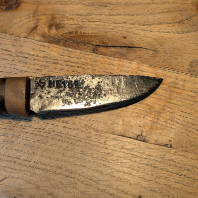 SAMMLERMESSER!!! Allzweckmesser Messerschmitt 109 mit uraltem Griff aus Pflanzenmaterial eines deutschen Tagebau
