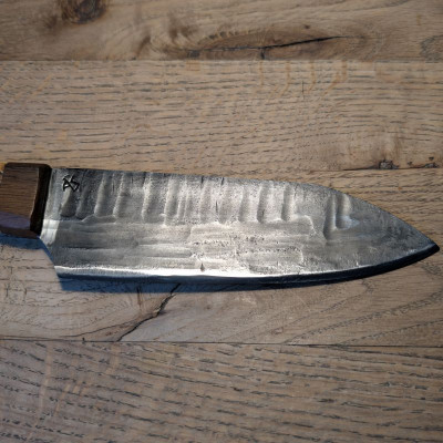 Küchenmesser Wolframstahl mit stabilisierter Robinien Knolle