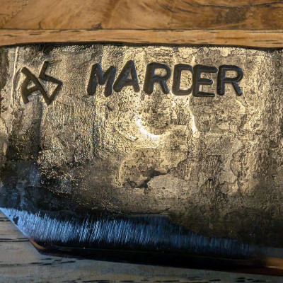 Küchenmesser Marder der BW mit stabilisiertem Wacholder