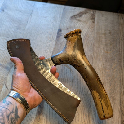 Brachiales Grill oder Pizzamesser 8er Flak und Riesenhirsch